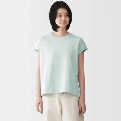 Hauts Et T‐Shirts^Muji T-shirt à mancherons en coton épais pour femme