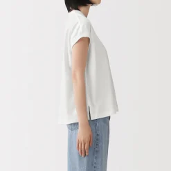 Hauts Et T‐Shirts^Muji T-shirt à mancherons en coton épais pour femme
