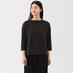 Hauts Et T‐Shirts^Muji T‐shirt à manches 3/4 en coton mélangé pour femme