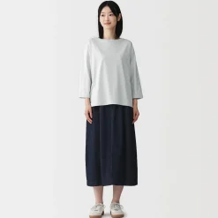 Hauts Et T‐Shirts^Muji T‐shirt à manches 3/4 en coton mélangé pour femme