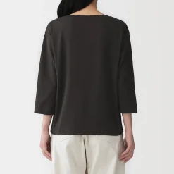 Hauts Et T‐Shirts^Muji T‐shirt à manches 3/4 en coton mélangé pour femme