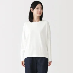 Hauts Et T‐Shirts^Muji T-shirt à manches longues chauve-souris en jersey lyocell pour femme
