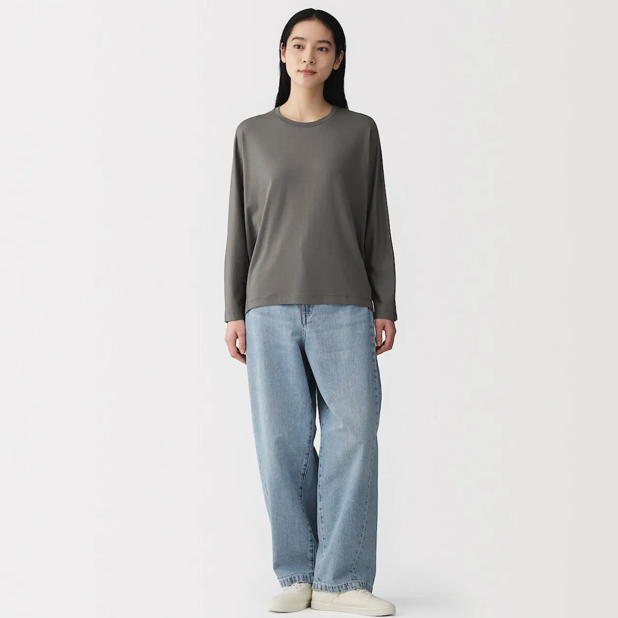 Hauts Et T‐Shirts^Muji T-shirt à manches longues chauve-souris en jersey lyocell pour femme