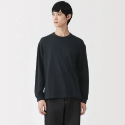 Hauts Et T‐Shirts^Muji T‐shirt à manches longues en tricot traditionnel pour homme