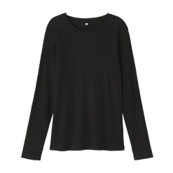Hauts Et T‐Shirts^Muji T‐shirt à manches longues en mélange de Lyocell côtelé pour femme