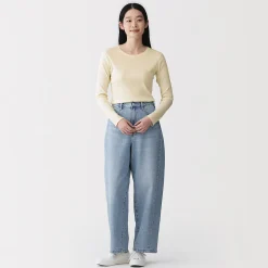 Hauts Et T‐Shirts^Muji T‐shirt à manches longues en mélange de Lyocell côtelé pour femme