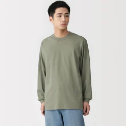 Hauts Et T‐Shirts^Muji T‐shirt à manches longues en coton épais pour homme