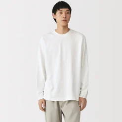 Hauts Et T‐Shirts^Muji T‐shirt à manches longues en coton épais pour homme