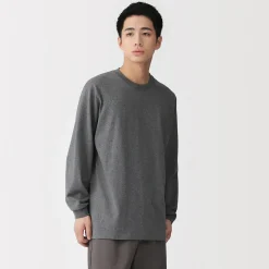 Hauts Et T‐Shirts^Muji T‐shirt à manches longues en coton épais pour homme