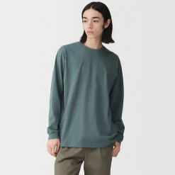 Hauts Et T‐Shirts^Muji T‐shirt à manches longues en coton épais pour homme