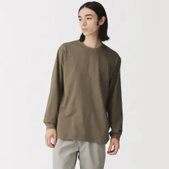 Hauts Et T‐Shirts^Muji T‐shirt à manches longues en coton épais pour homme