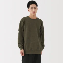 Hoodies Et Sweatshirts|Hauts Et T‐Shirts^Muji T‐shirt à manches longues gaufré Quick Dry pour homme