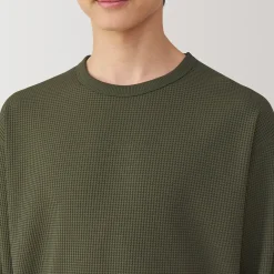 Hoodies Et Sweatshirts|Hauts Et T‐Shirts^Muji T‐shirt à manches longues gaufré Quick Dry pour homme
