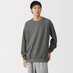 Hoodies Et Sweatshirts|Hauts Et T‐Shirts^Muji T‐shirt à manches longues gaufré Quick Dry pour homme