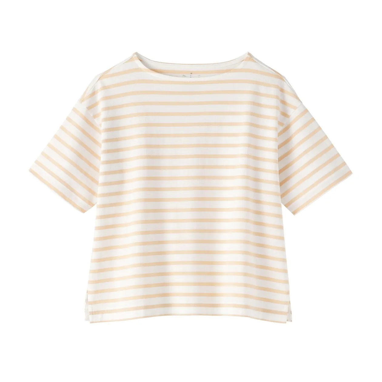 Hauts Et T‐Shirts^Muji T-shirt à manches mi-longues et col bateau en coton épais pour femme