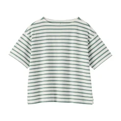 Hauts Et T‐Shirts^Muji T-shirt à manches mi-longues et col bateau en coton épais pour femme