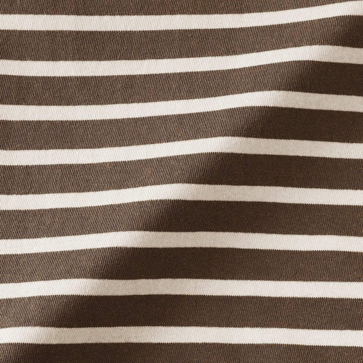 Hauts Et T‐Shirts^Muji T-shirt à manches mi-longues et col bateau en coton épais pour femme