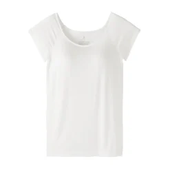 Hauts Et T‐Shirts|Sous‐Vêtements^Muji T-shirt brassière lisse en mélange lyocell à mancherons pour femme