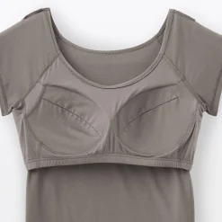 Hauts Et T‐Shirts|Sous‐Vêtements^Muji T-shirt brassière lisse en mélange lyocell à mancherons pour femme
