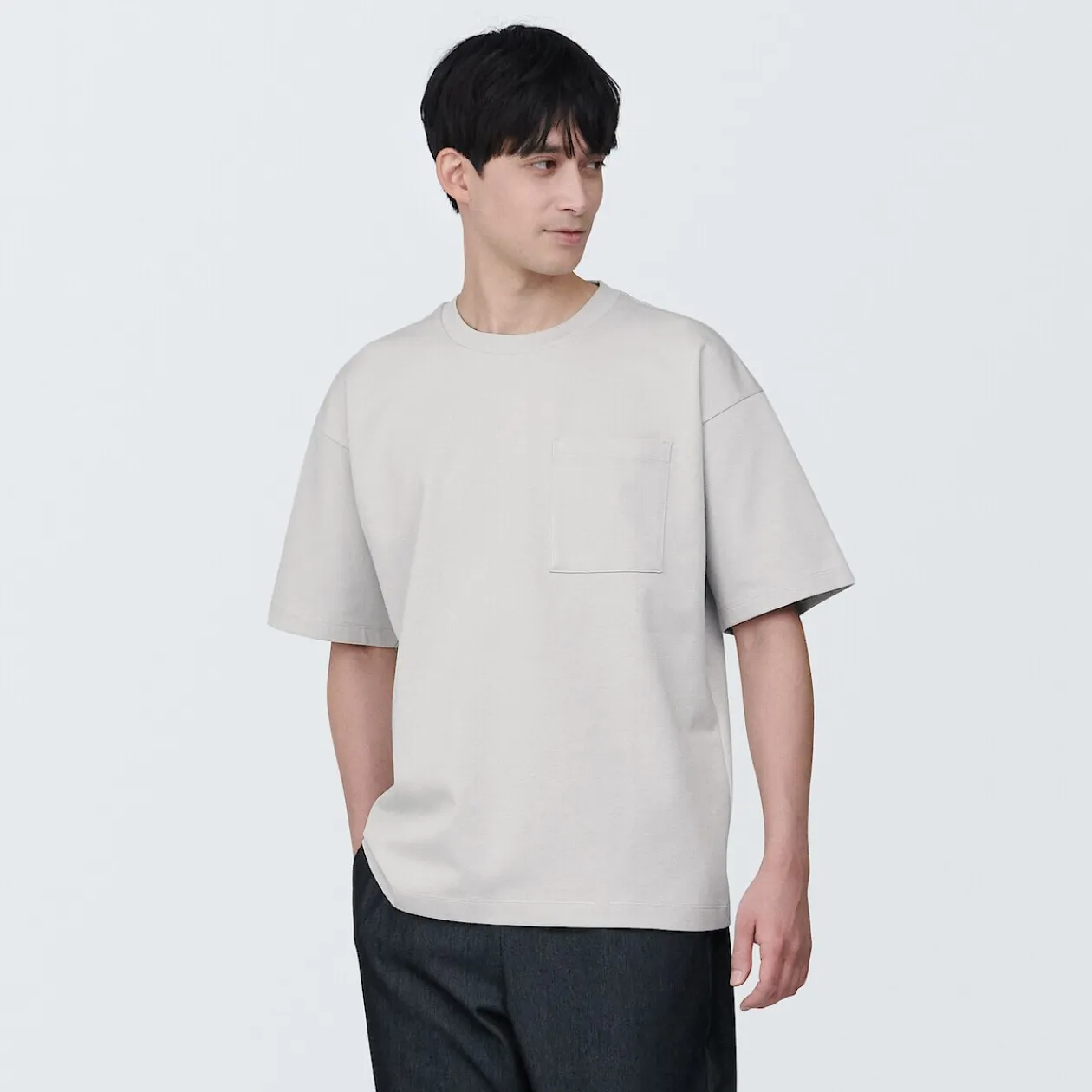 Hauts Et T‐Shirts^Muji T‐shirt Cool Touch à poche coupe Relax homme…