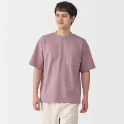 Hauts Et T‐Shirts^Muji T‐shirt Cool Touch à poche coupe Relax pour homme.