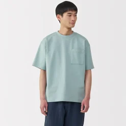 Hauts Et T‐Shirts^Muji T‐shirt Cool Touch à poche coupe Relax pour homme.