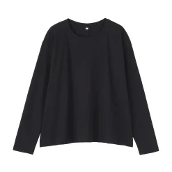 Hauts Et T‐Shirts|Sous‐Vêtements^Muji T-shirt décontracté à manches longues en jersey de coton pour femme