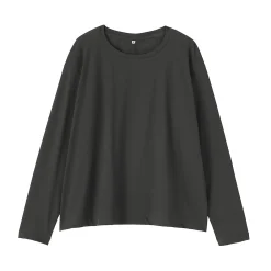 Hauts Et T‐Shirts|Sous‐Vêtements^Muji T-shirt décontracté à manches longues en jersey de coton pour femme