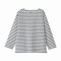 Hauts Et T‐Shirts^Muji T-shirt délavé à manches longues et à col bateau en coton épais pour homme