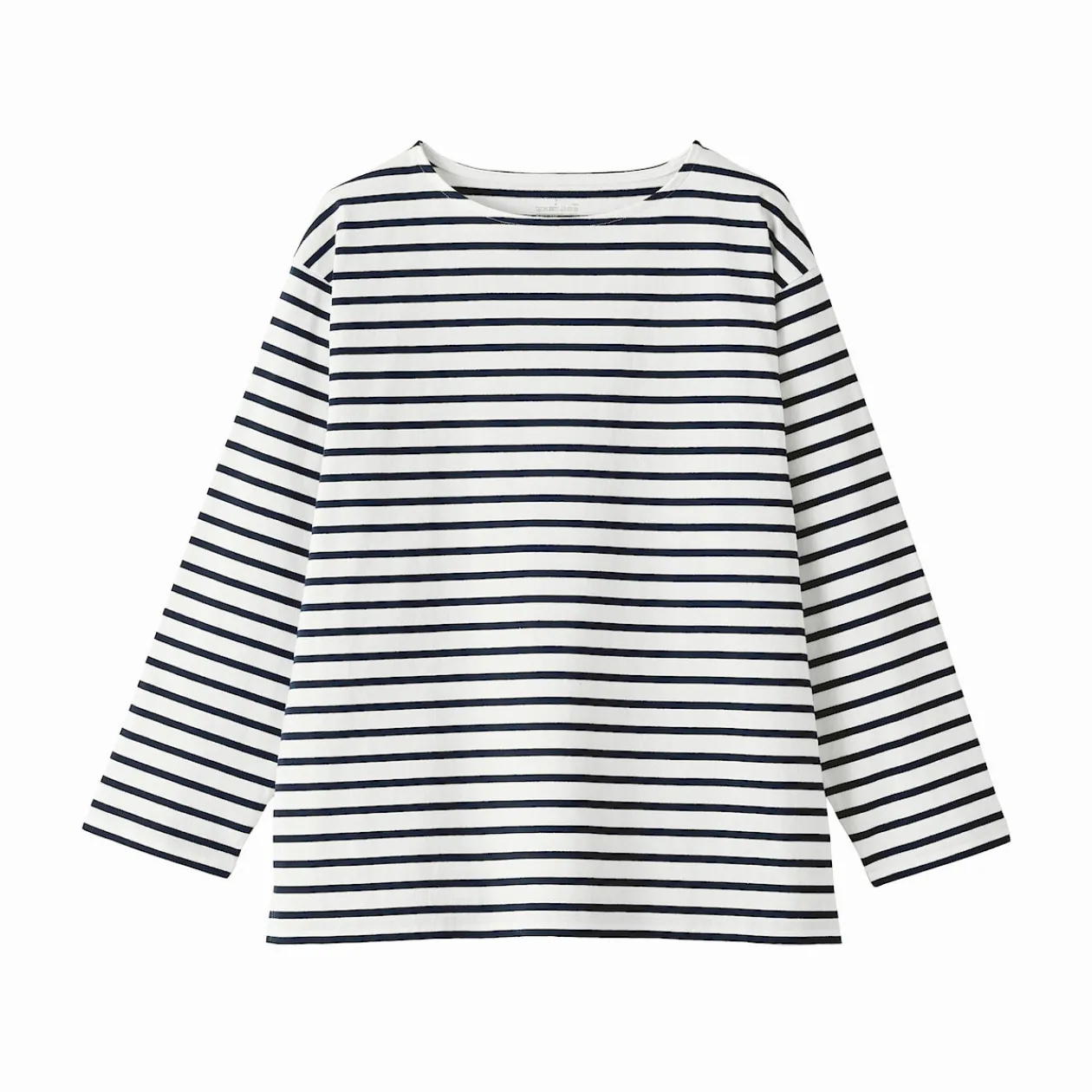 Hauts Et T‐Shirts^Muji T-shirt délavé à manches longues et à col bateau en coton épais pour homme