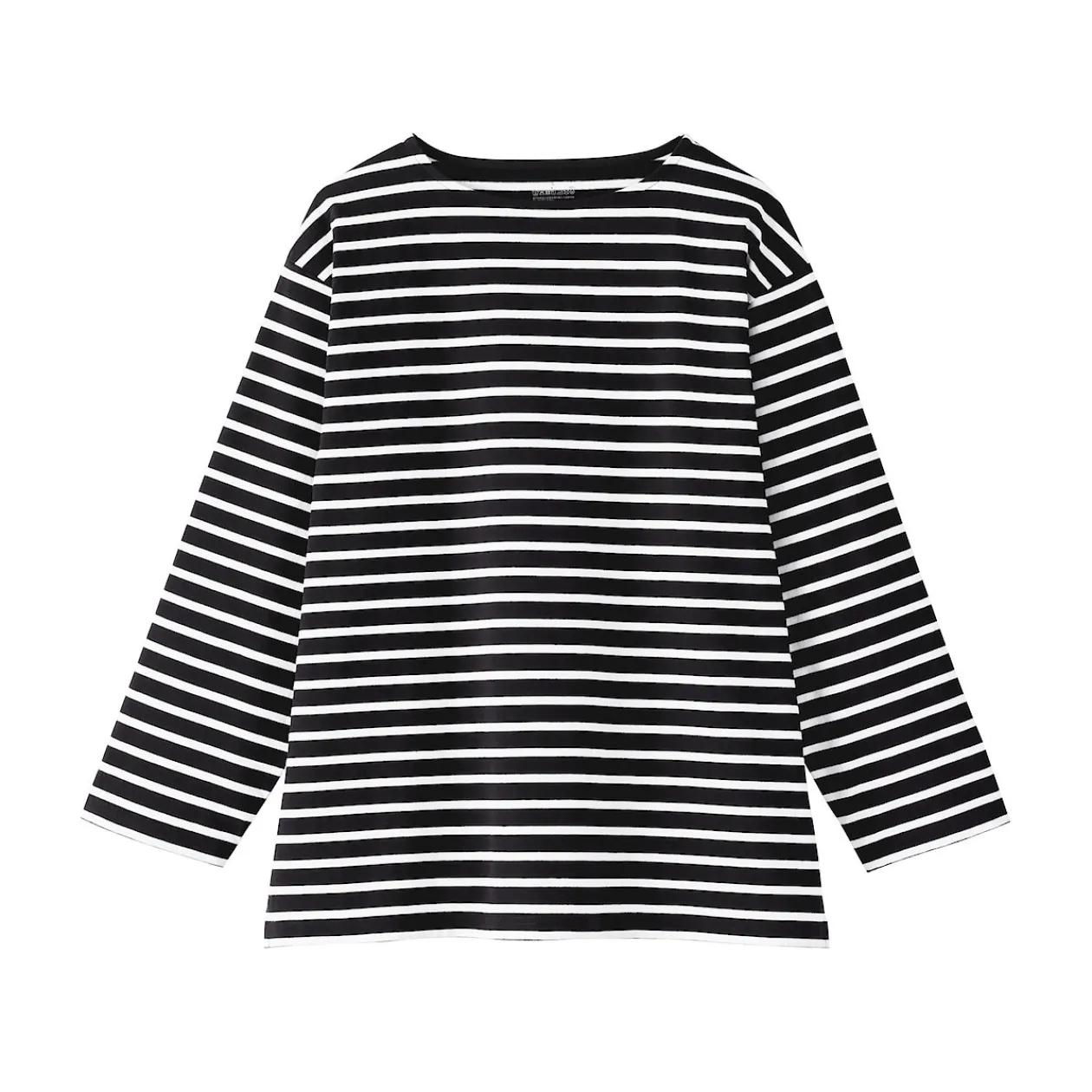 Hauts Et T‐Shirts^Muji T-shirt délavé à manches longues et à col bateau en coton épais pour homme