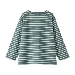 Hauts Et T‐Shirts^Muji T-shirt délavé à manches longues et à col bateau en coton épais pour homme