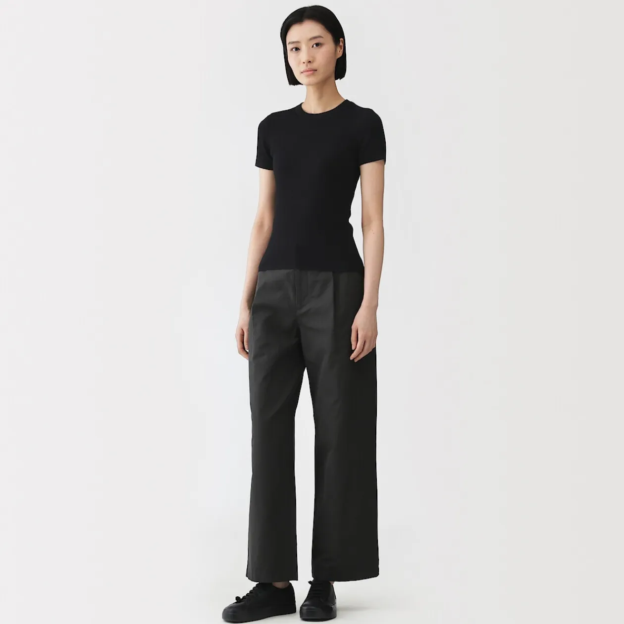 Hauts Et T‐Shirts|Sous‐Vêtements^Muji T-shirt en coton biologique hautement torsadé pour femme