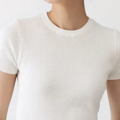 Hauts Et T‐Shirts|Sous‐Vêtements^Muji T-shirt en coton biologique hautement torsadé pour femme