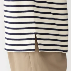 Hauts Et T‐Shirts^Muji T‐shirt en coton épais manches longues col bateau pour femme