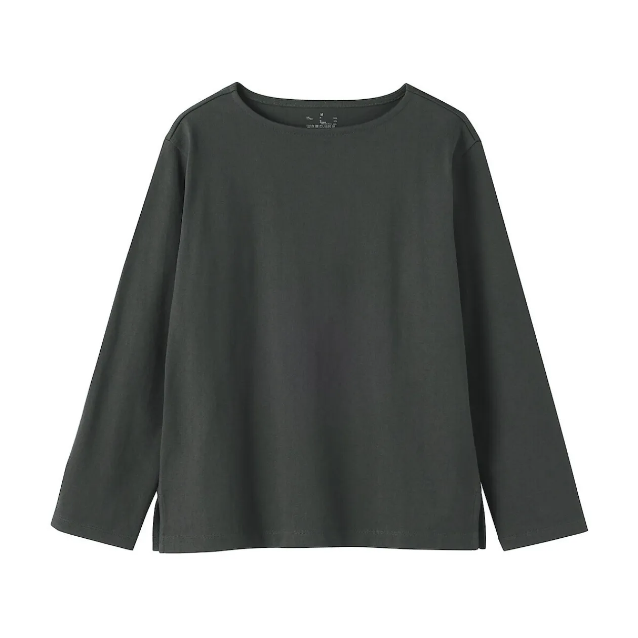 Hauts Et T‐Shirts^Muji T‐shirt en coton épais manches longues col bateau pour femme