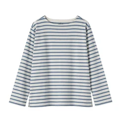 Hauts Et T‐Shirts^Muji T‐shirt en coton épais manches longues col bateau pour femme
