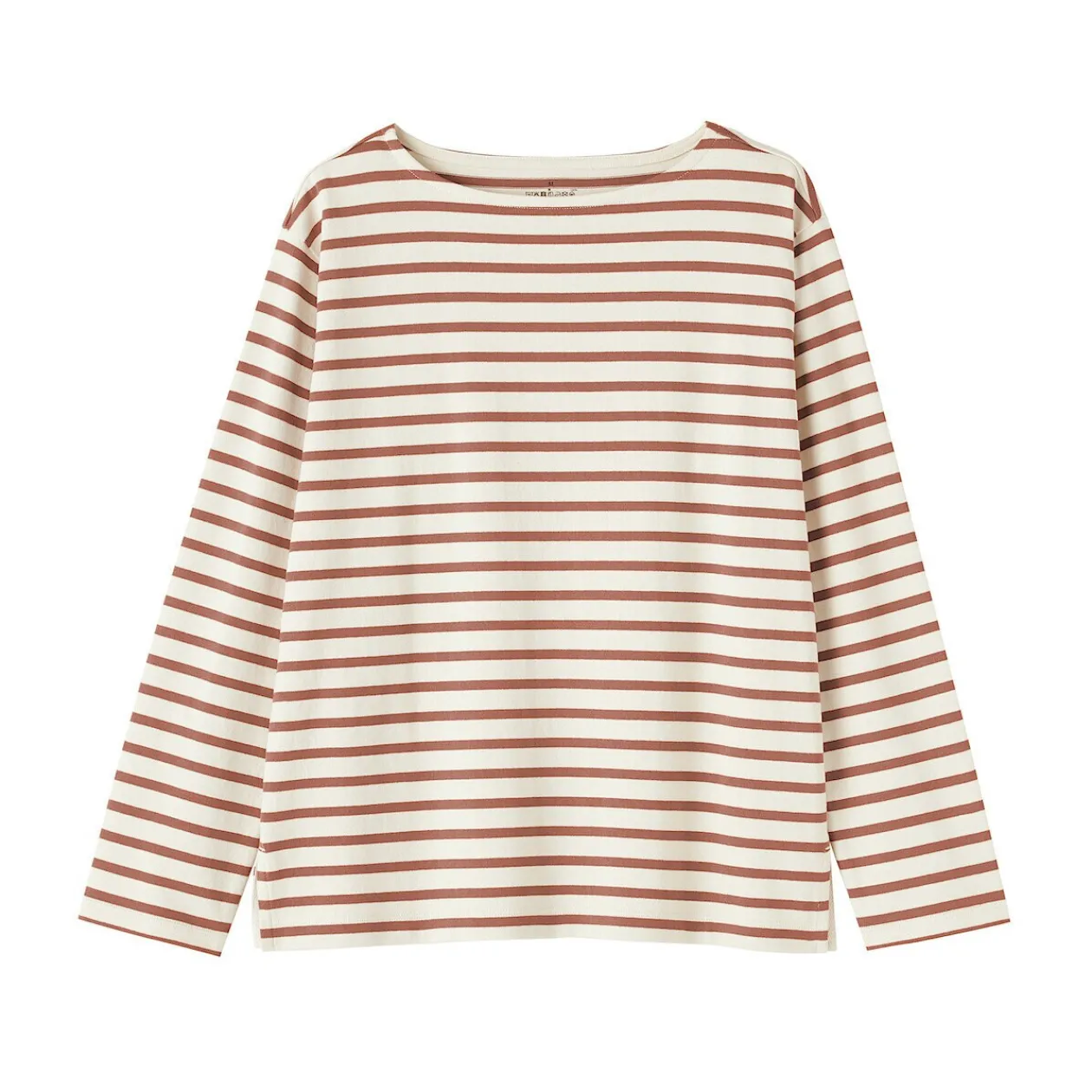 Hauts Et T‐Shirts^Muji T‐shirt en coton épais manches longues col bateau pour femme