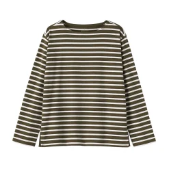 Hauts Et T‐Shirts^Muji T‐shirt en coton épais manches longues col bateau pour femme