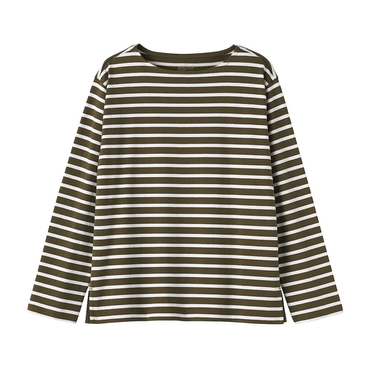 Hauts Et T‐Shirts^Muji T‐shirt en coton épais manches longues col bateau pour femme