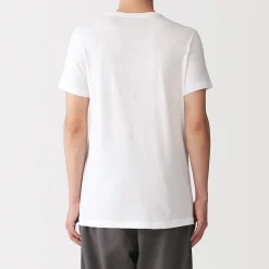 Hauts Et T‐Shirts|Sous‐Vêtements^Muji T-shirt en coton recyclé sans coutures latérales à col rond - lot de 2, pour homme Gris Chiné
