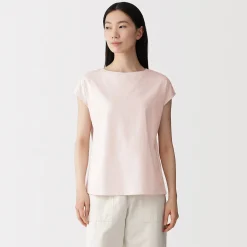 Hauts Et T‐Shirts^Muji T‐shirt en jersey à manches cap pour femme