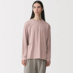 Hauts Et T‐Shirts^Muji T‐shirt en jersey de coton lavé manches longues pour homme