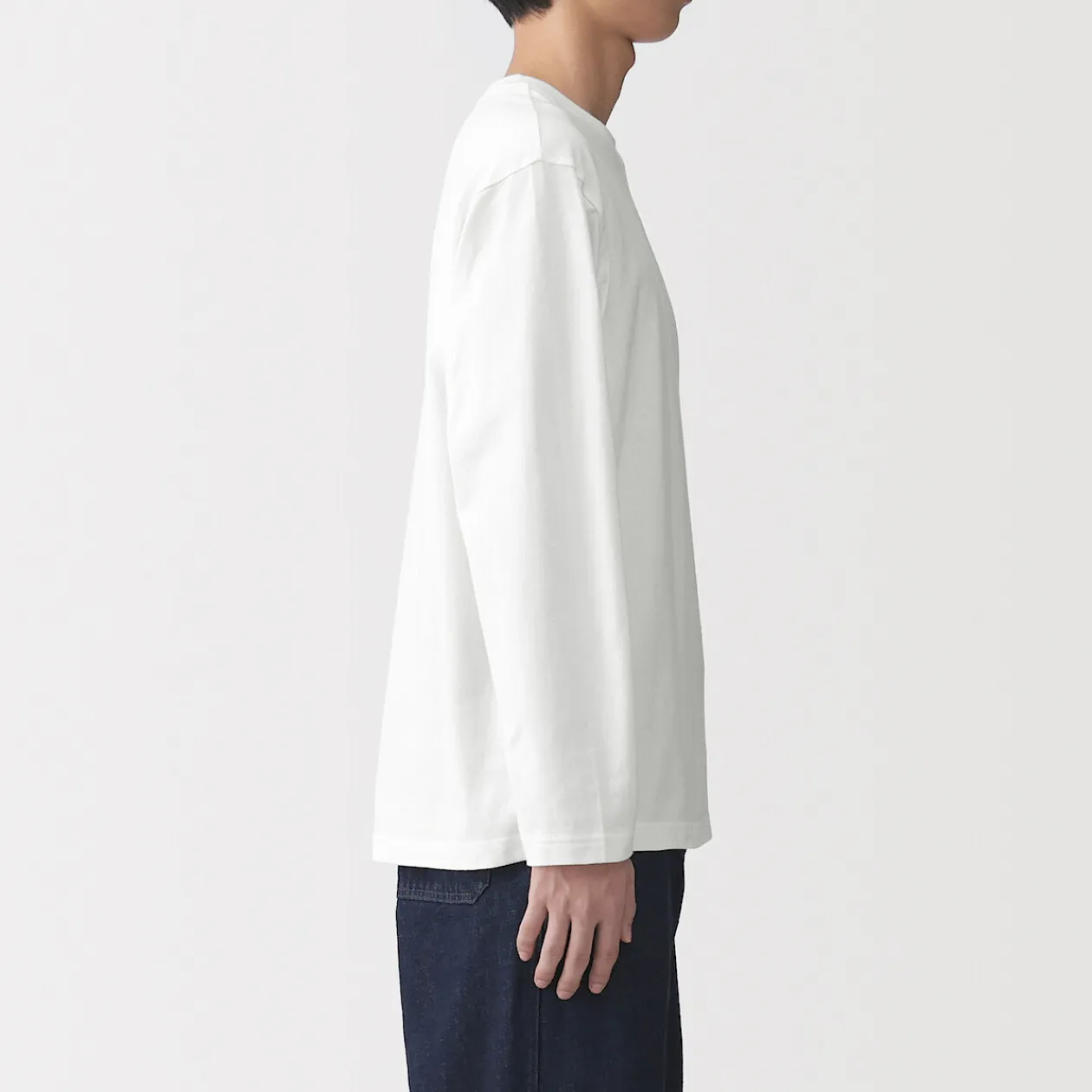 Hauts Et T‐Shirts^Muji T‐shirt en jersey de coton lavé manches longues pour homme