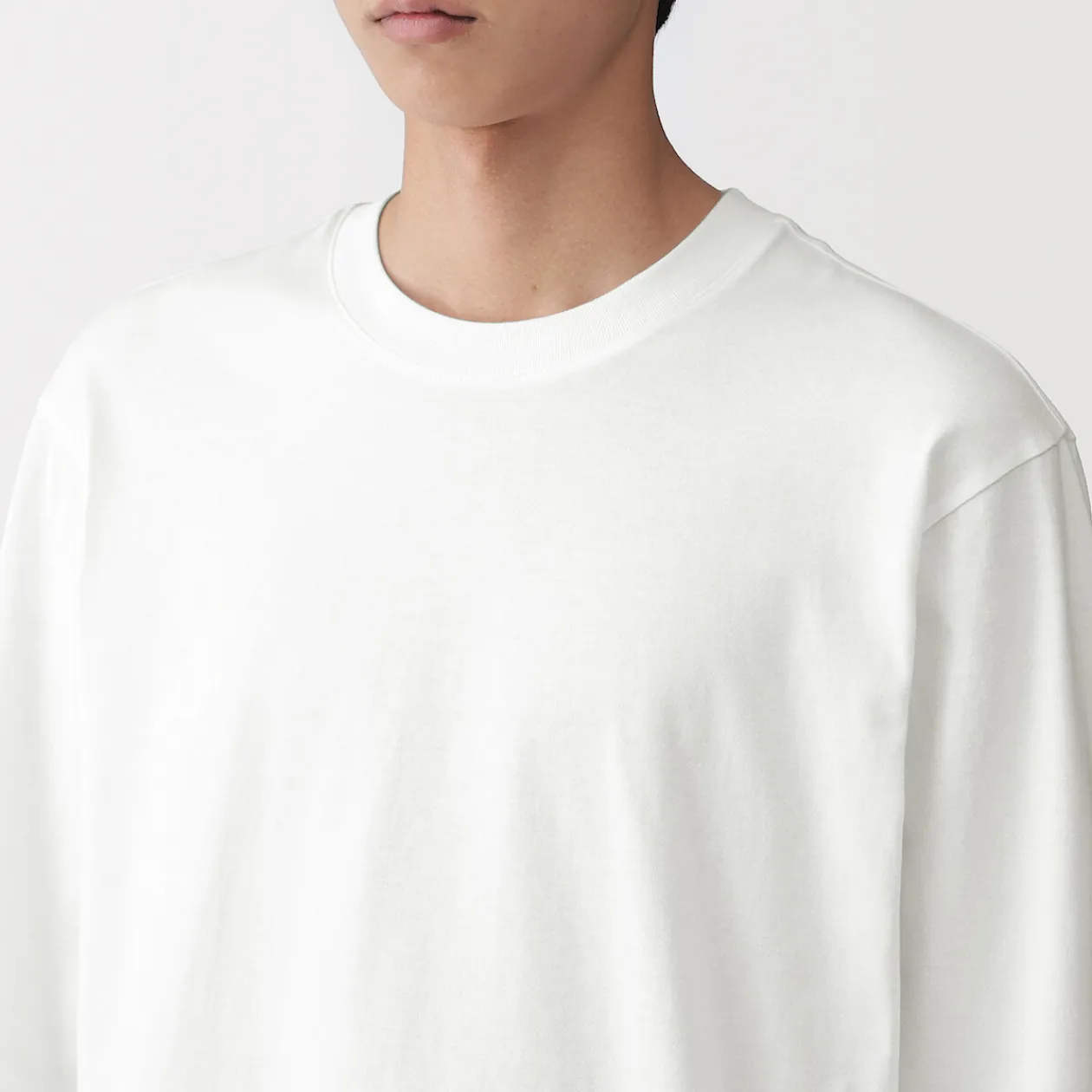 Hauts Et T‐Shirts^Muji T‐shirt en jersey de coton lavé manches longues pour homme