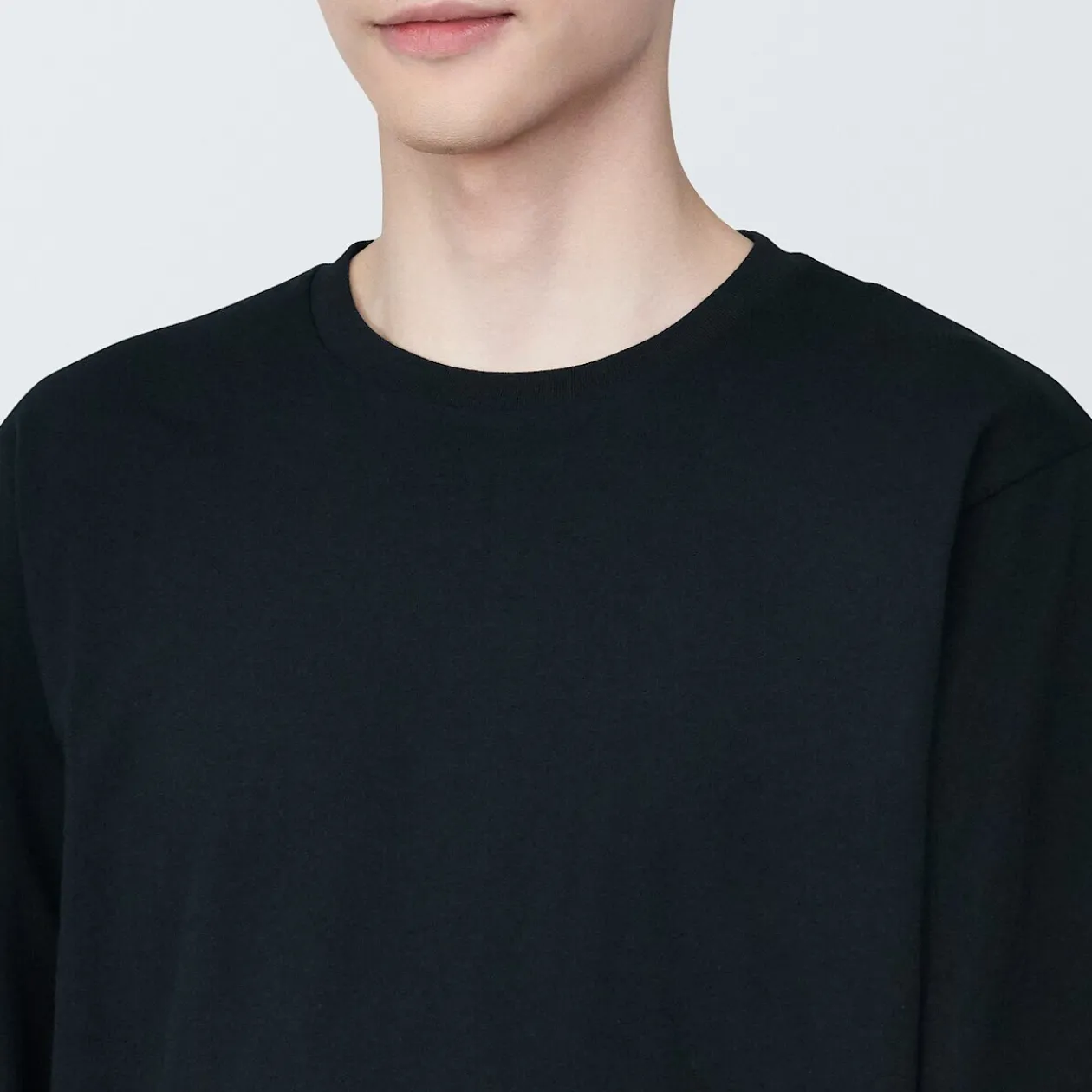 Hauts Et T‐Shirts^Muji T‐shirt en jersey de coton lavé manches longues pour homme