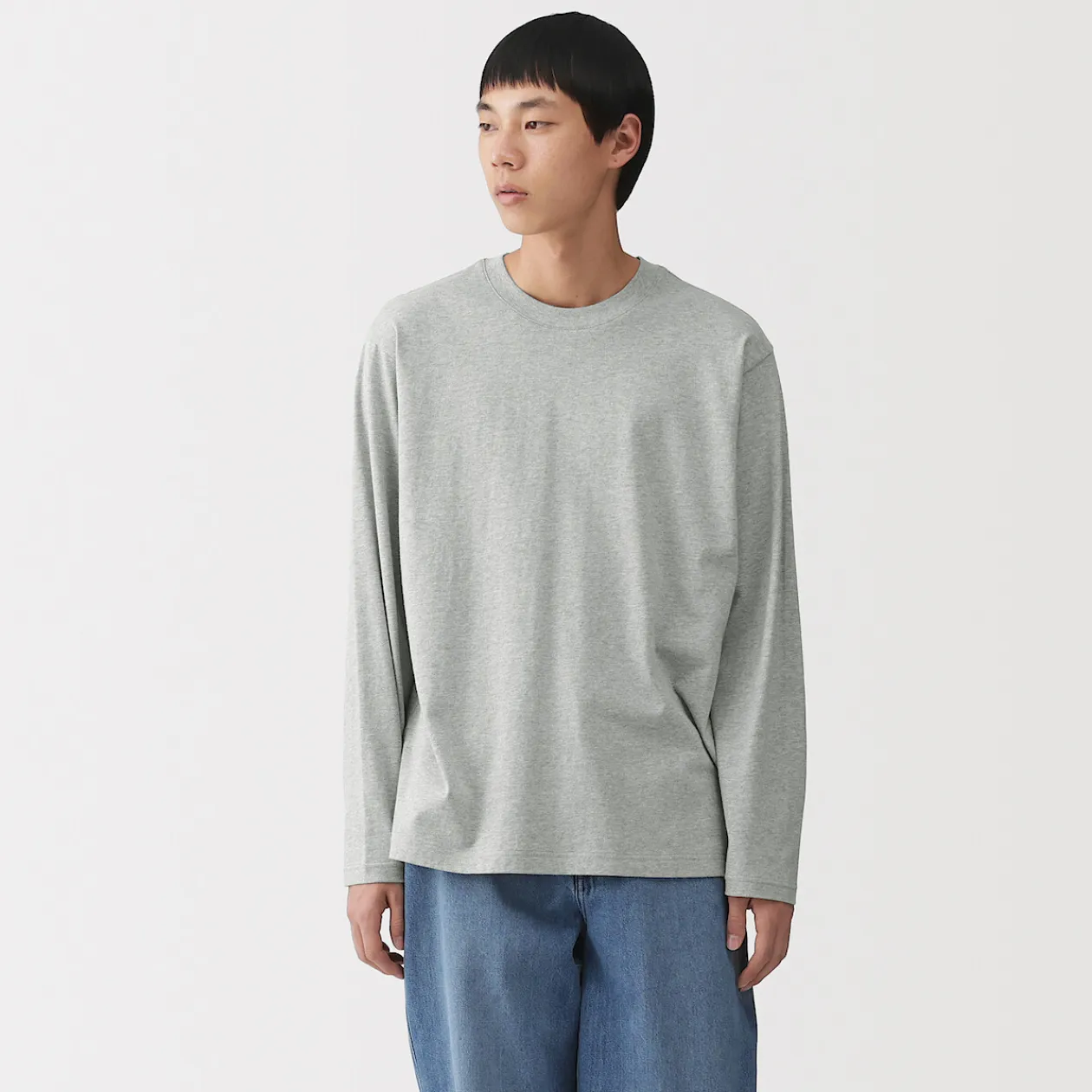 Hauts Et T‐Shirts^Muji T‐shirt en jersey de coton lavé manches longues pour homme