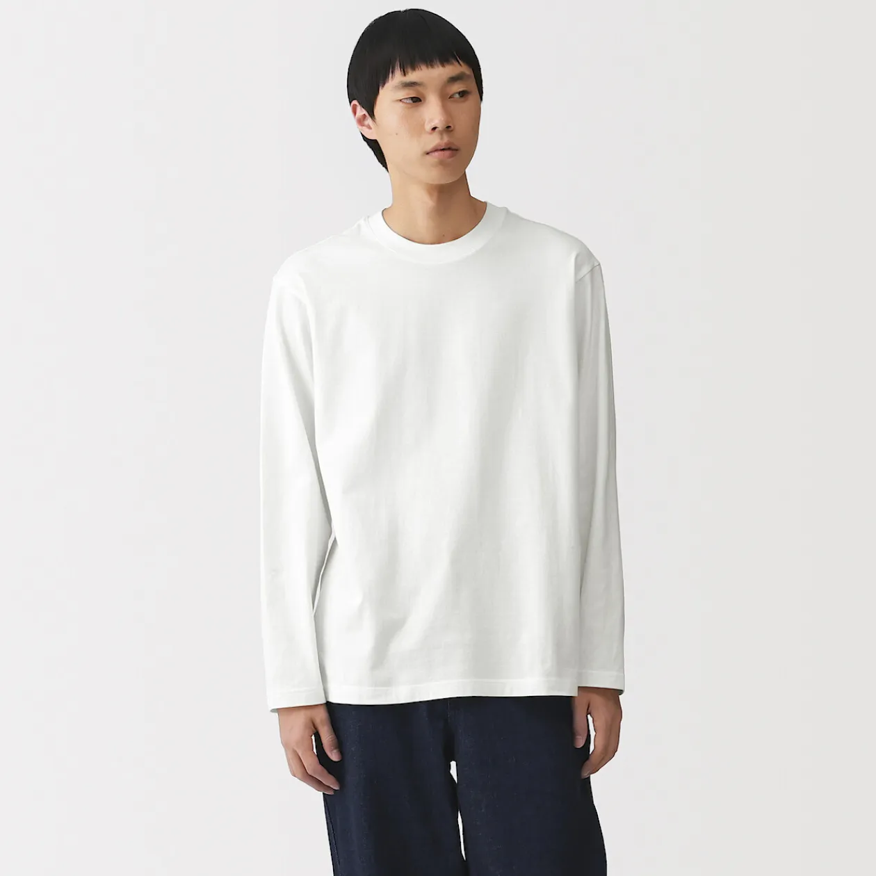 Hauts Et T‐Shirts^Muji T‐shirt en jersey de coton lavé manches longues pour homme