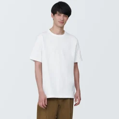 Hauts Et T‐Shirts^Muji T‐shirt en jersey de coton épais manches courtes homme