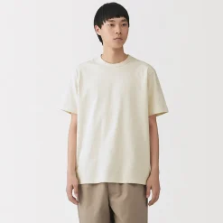 Hauts Et T‐Shirts^Muji T‐shirt en jersey de coton épais manches courtes pour homme